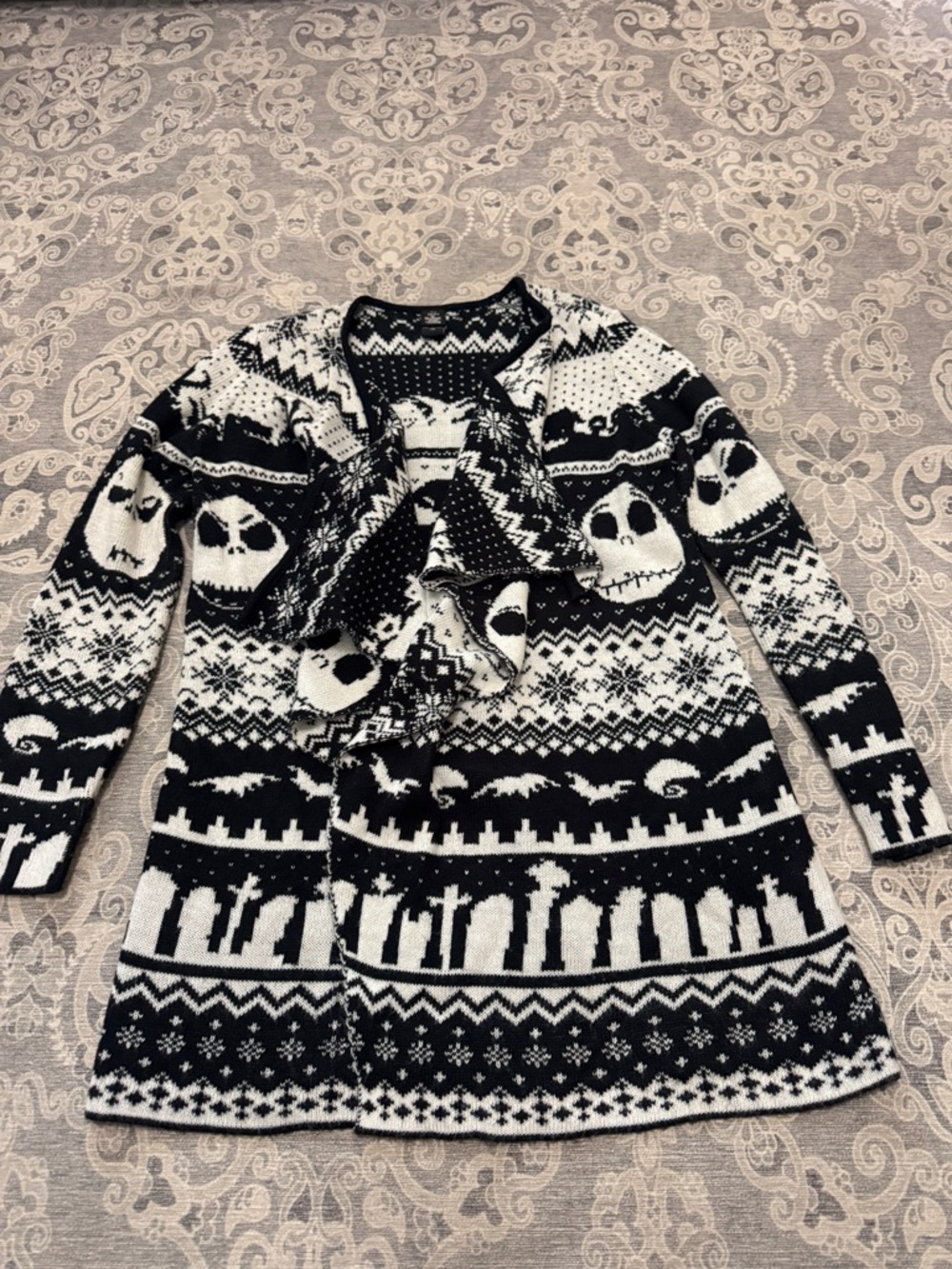 Nightmare Before Christmas Open Cardigan, size Large